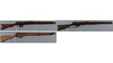 Three Lee-Enfield Pattern Military Bolt Action Rifles