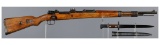 German Erma Model 98 High Turret Sniper Rifle with Bayonet