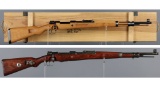 Two German Military K98k Bolt Action Rifles
