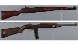 Two WWII U.S. Military Semi-Automatic Rifles