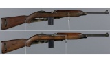 Two U.S. M1 Semi-Automatic Carbines