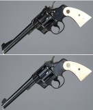 Two Colt Double Action Target Revolvers