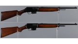 Two Winchester Self-Loading Rifles