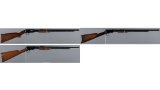 Three Winchester Slide Action Rimfire Rifles