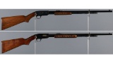 Two Winchester Model 61 Slide Action Rifles
