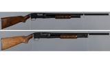 Two Winchester Model 12 Slide Action Shotguns