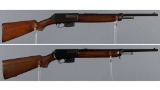 Two Winchester Self-Loading Rifles