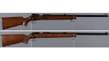 Two Winchester Model 52 Bolt Action Target Rifle