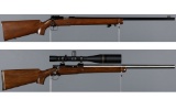 Two Winchester Bolt Action Rifles