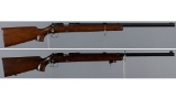 Two Winchester Model 52 Target Bolt Action Rifles