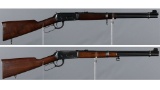 Two Winchester Model 94 Lever Action Carbines