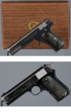 Two Colt Semi-Automatic Pistols