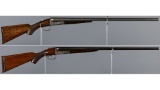 Two Parker Brothers Double Barrel Shotgun