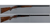 Two Engraved Parker Brothers GH Grade Double Barrel Shotguns