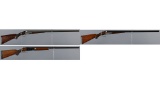 Three Parker Brothers Double Barrel Shotguns