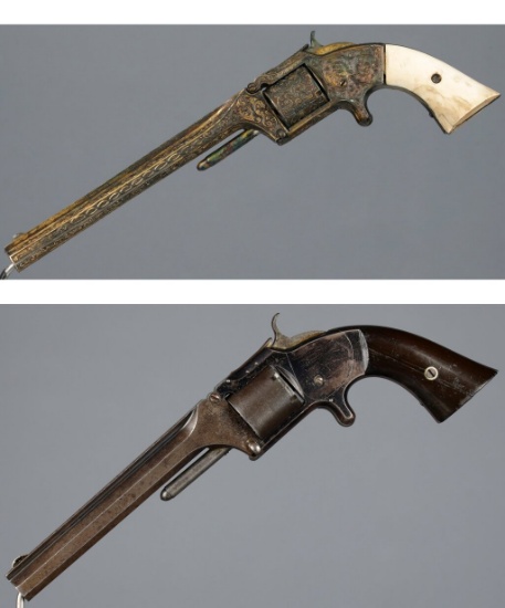 Two Smith & Wesson No. 2 Old Army Revolvers