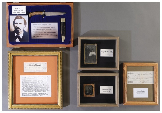 Framed Items Relating to the New Mexican Territory