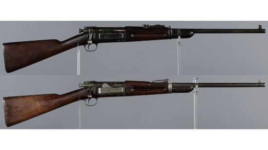 Two U.S. Springfield Krag-Jorgensen Bolt Action Carbines