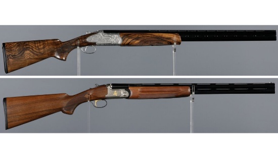 Two Factory Engraved European Over/Under Shotguns | Guns & Military ...