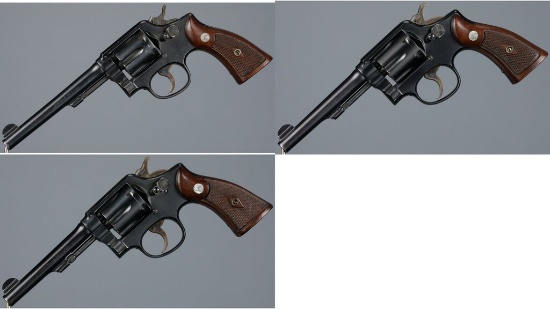 Usaf Model 10 Revolver Three Smith & Wesson 38 Military & Police Pre-Model 10 Revolvers | Guns ...
