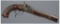 W. & H. Spangenberg Double Barrel Percussion Pistol