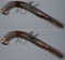 Pair of Engraved Edward Patrick Flintlock Dueling Pistols