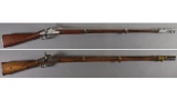 Two 19th Century Percussion Conversion Muskets