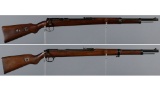 Two German Military Type Bolt Action Training Rifles