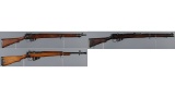 Three Lee-Enfield Pattern Military Bolt Action Long Guns
