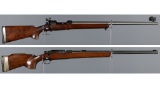 Two Upgraded Winchester Model 70 Bolt Action Target Rifles