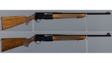 Two Belgian Browning BAR Grade II Semi-Automatic Rifles