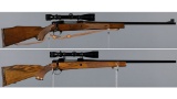 Two Sako Bolt Action Rifles with Scopes