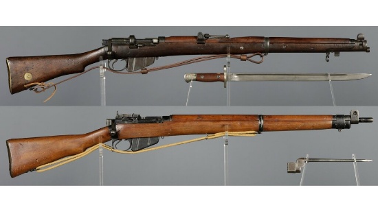 Two British Military Bolt Action Rifles | Guns & Military Artifacts ...