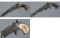 Three W.B. Ellis Signed Engraved American Handguns