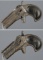 Two Ellis Engraved Remington Over/Under Derringers