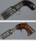 Two Antique Multi-Shot Percussion Handguns