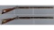 Two Wingert Detroit Marked Half-Stock Percussion Rifles