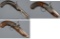Three Antique Engraved Percussion Pistols