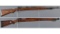 Two German Military Model 98 Pattern Bolt Action Short Rifles