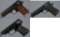 Three World War II Era European Semi-Automatic Pistols