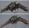 Two Italian Military Pattern Double Action Revolvers