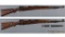 Two World War II Era German K98k Bolt Action Rifles