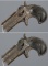 Three Remington Over/Under Derringer Pistols
