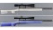 Two Borden Rifles Single Shot Benchrest Rifles with Scopes