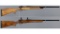 Two Sako Model L579 Forester Bolt Action Rifles