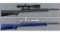 Two Borden Rifles Single Shot Benchrest Rifles with Scopes