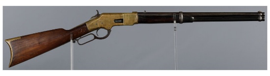 Winchester Model 1866 Saddle Ring Carbine with Texas Scabbard