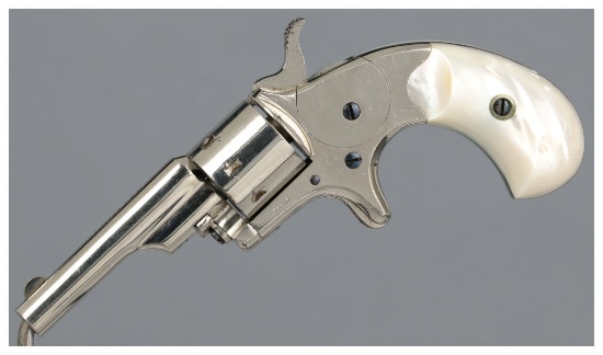 Colt Open Top Pocket Model Revolver with Pearl Grips