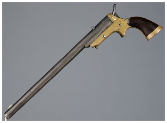 Long Barrel Single Shot Conversion Sharps Pepperbox Pistol