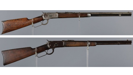 Two Winchester Model 1892 Lever Action Long Guns